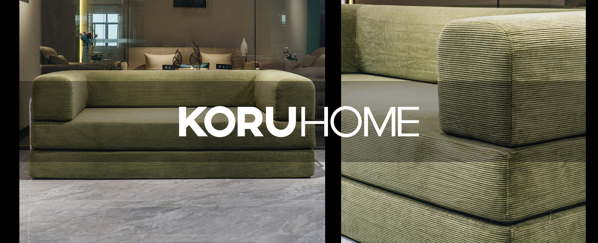 Discover the KoruHome Multi-Functional Green Sofa Bed: A Cozy Choice for Modern Homes