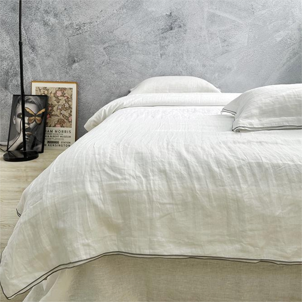 Italian-Inspired Minimalist Pure Linen Bedding Set