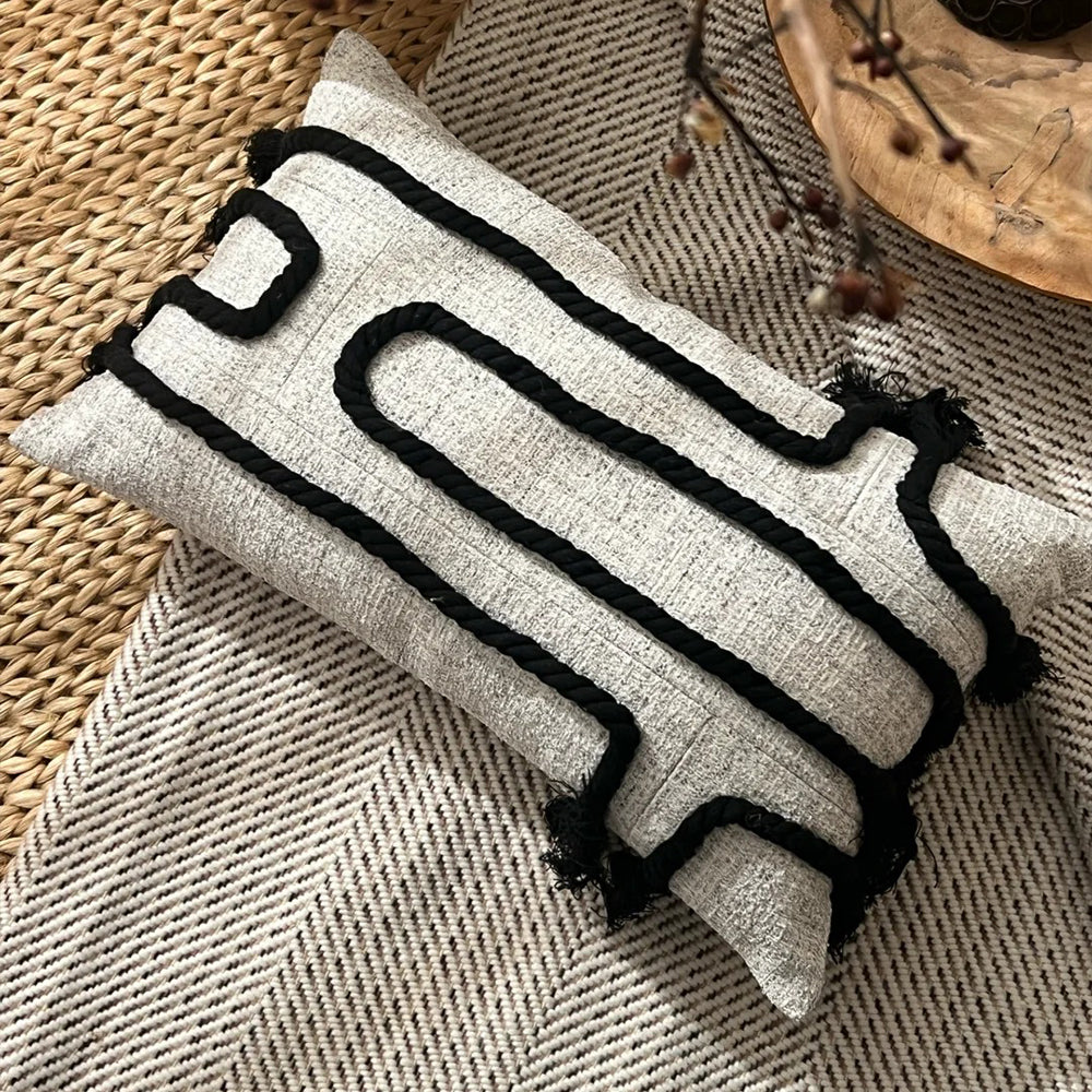 Rope Design Cotton & Linen Pillow