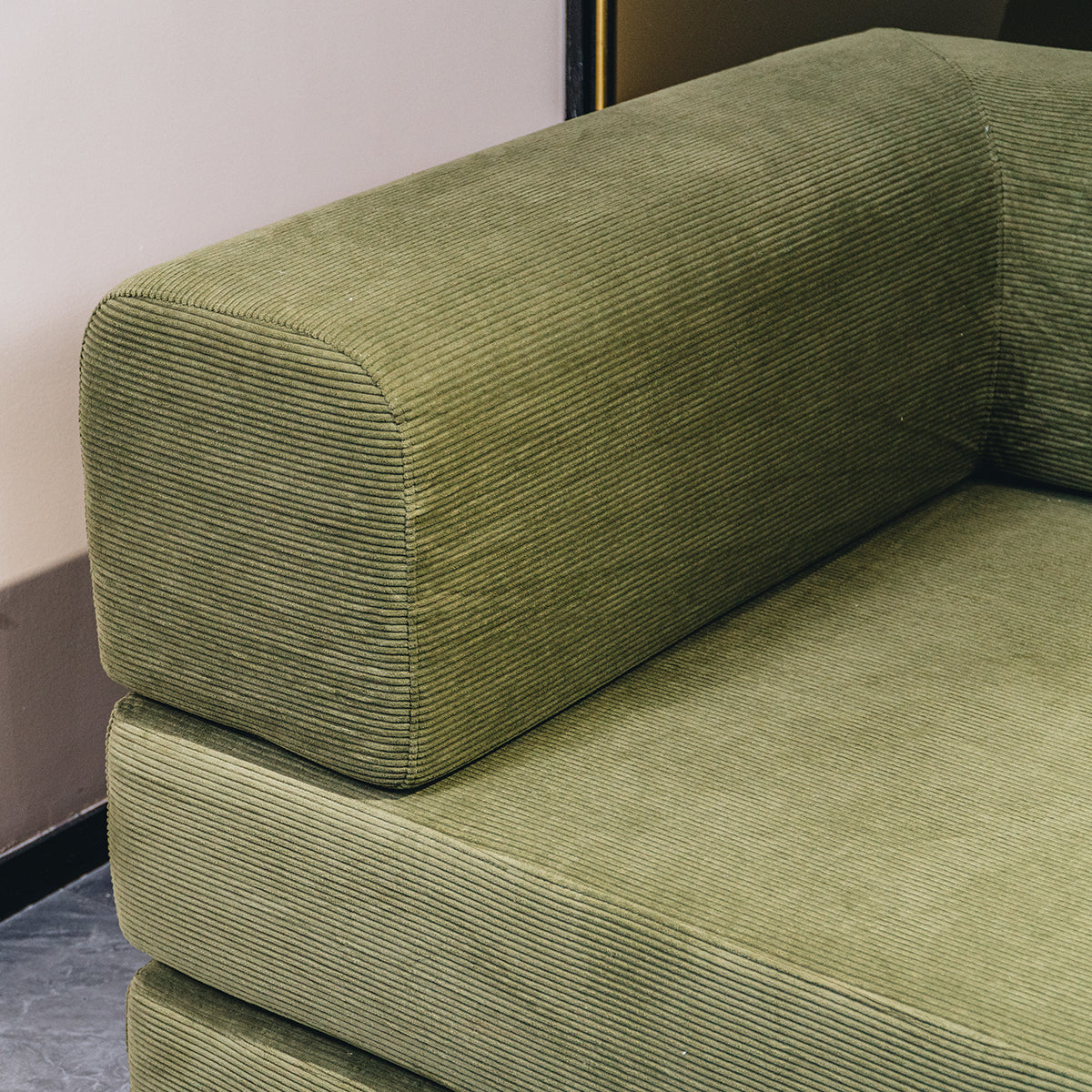 Green Corduroy Sofa Bed