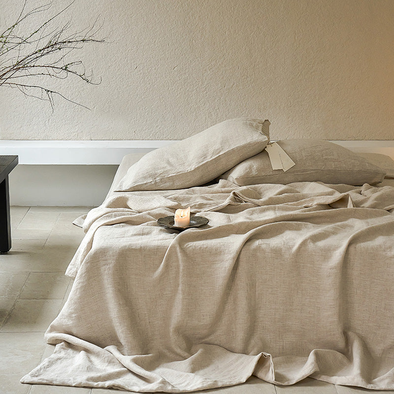 Gentle 100% Hemp Linen 4-piece Bedding Set