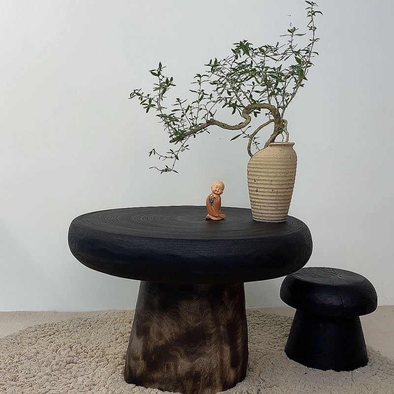 Mushroom Camphor Wood Stool