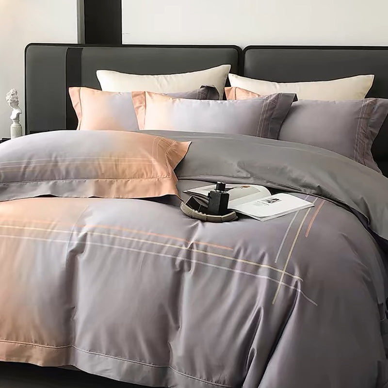 Gradient Cotton 4-piece Bedding Set