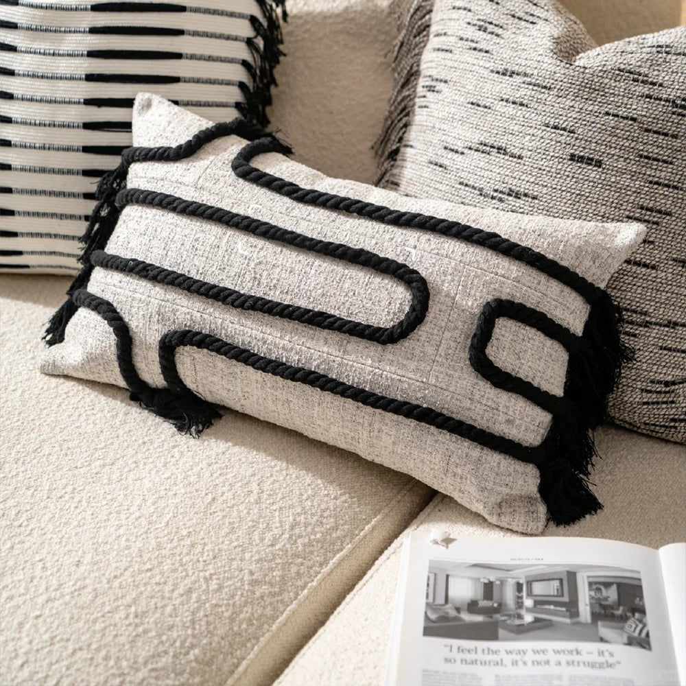 Rope Design Cotton & Linen Pillow