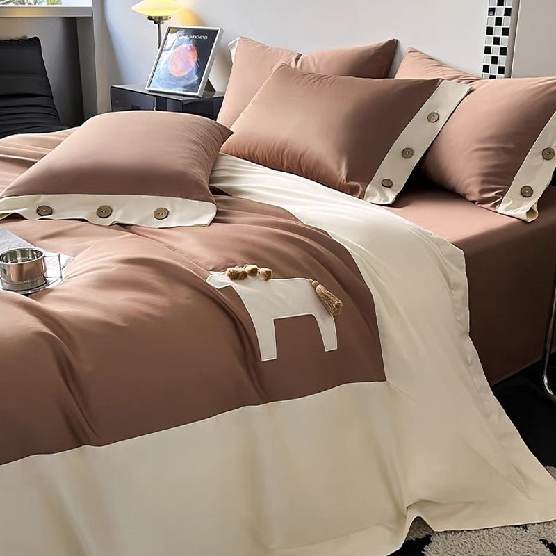 Playful Pony Supima Cotton 4-piece Bedding Set