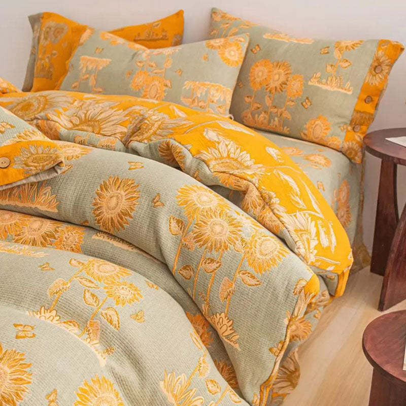 Sunshine Sunflower Bedding Set 100% Pure Cotton