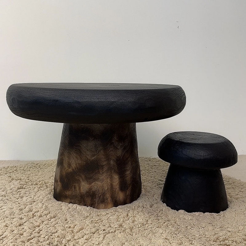 Mushroom Camphor Wood Stool