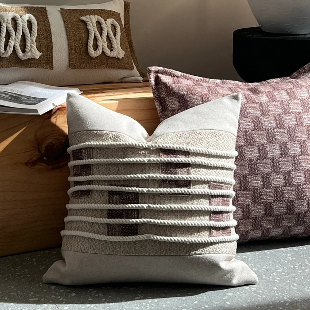 Eccentric Elegance Cotton & Linen Pillow