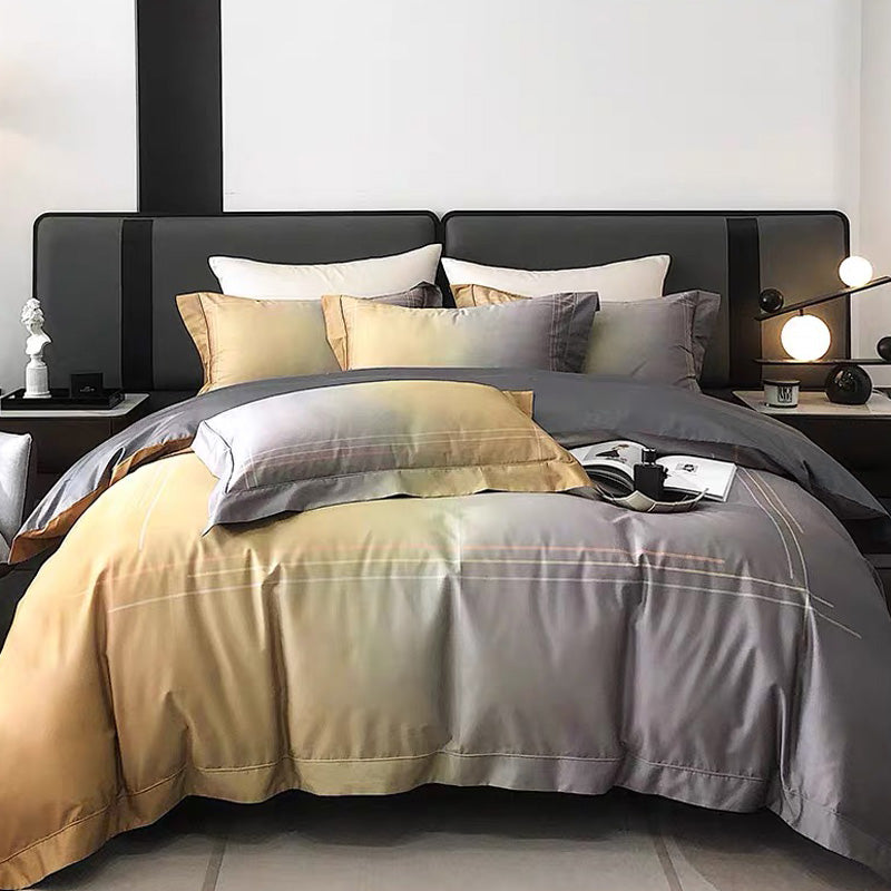 Gradient Cotton 4-piece Bedding Set