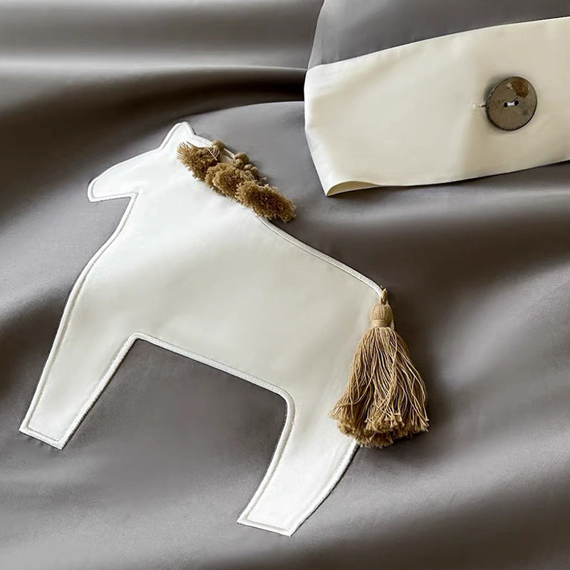 Playful Pony Supima Cotton 4-piece Bedding Set