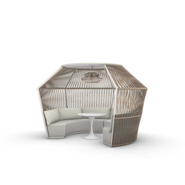 Rattan Half-Surrounded Sofa