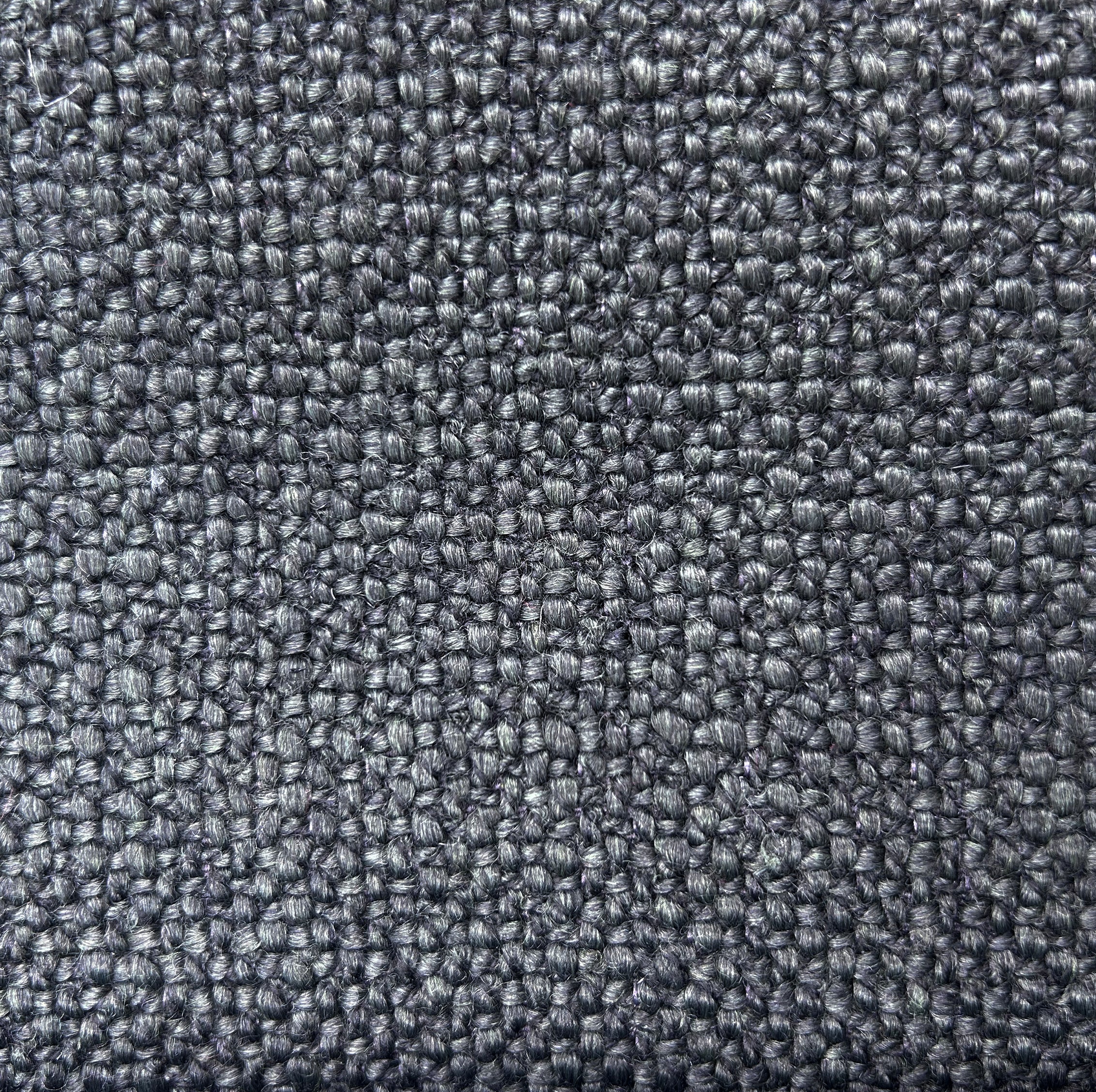 Dark Gray Cotton-Linen Coarse Weave Fabric Swatch