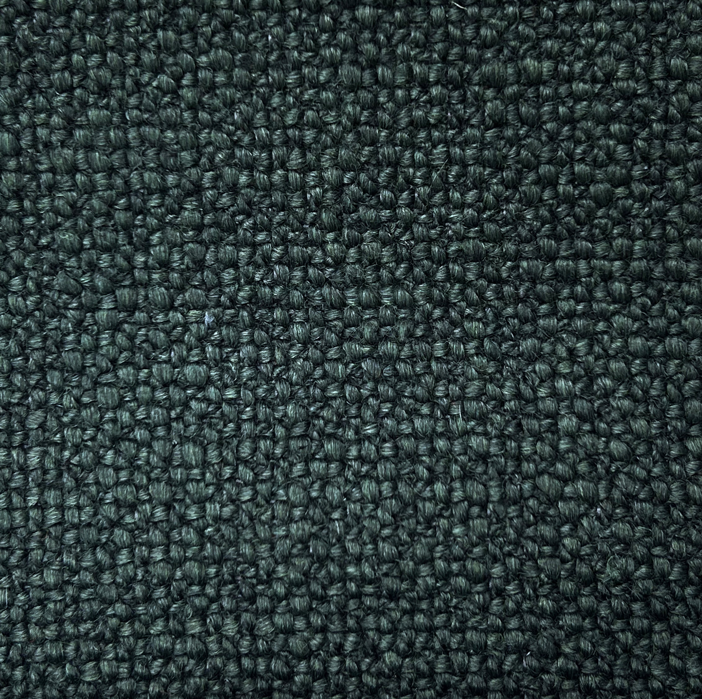 Misty Forest Green Cotton-Linen Coarse Weave Fabric Swatch