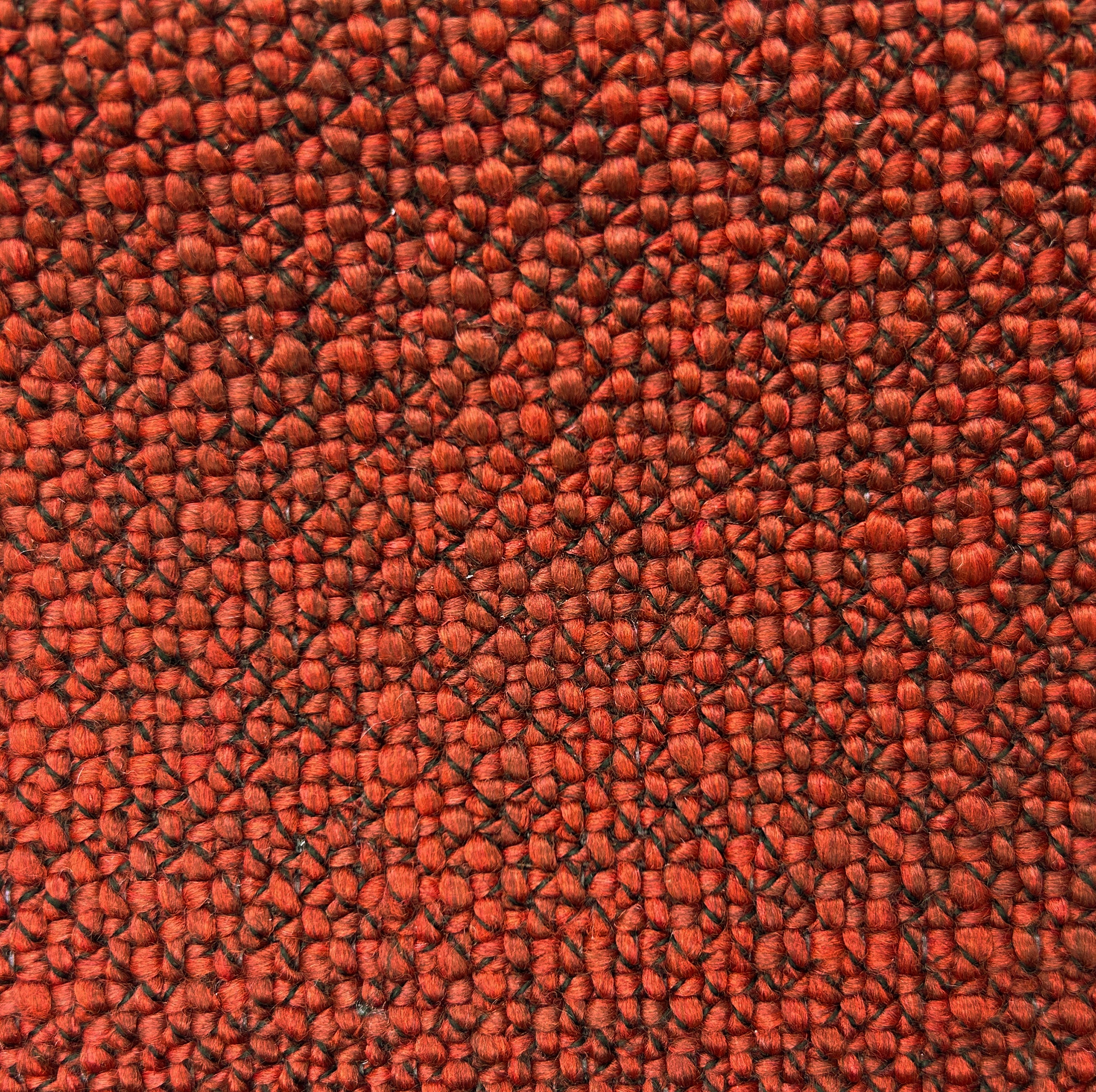 Sunset Orange Cotton-Linen Coarse Weave Fabric Swatch