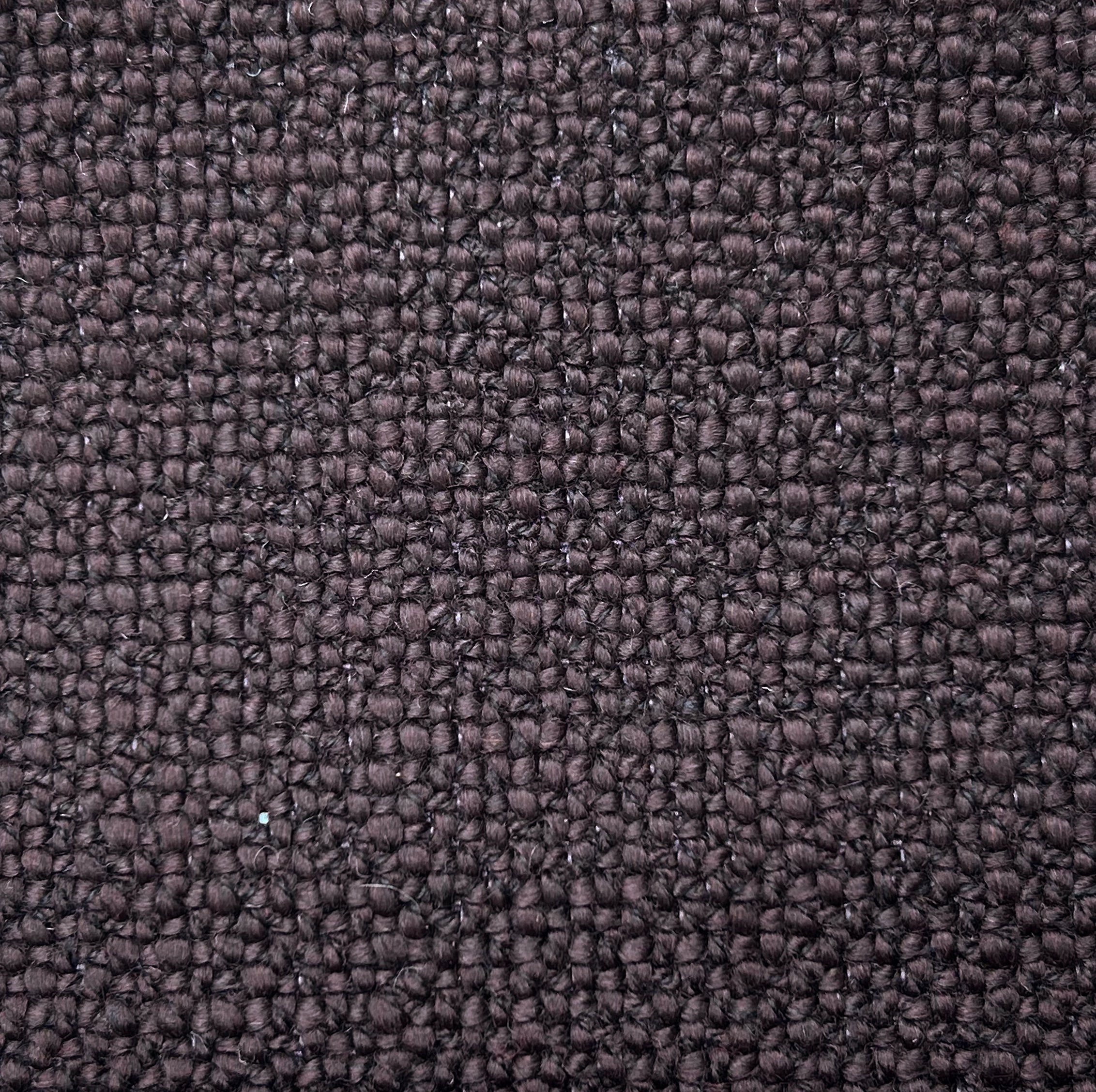 Dark Espresso Cotton-Linen Coarse Weave Fabric Swatch