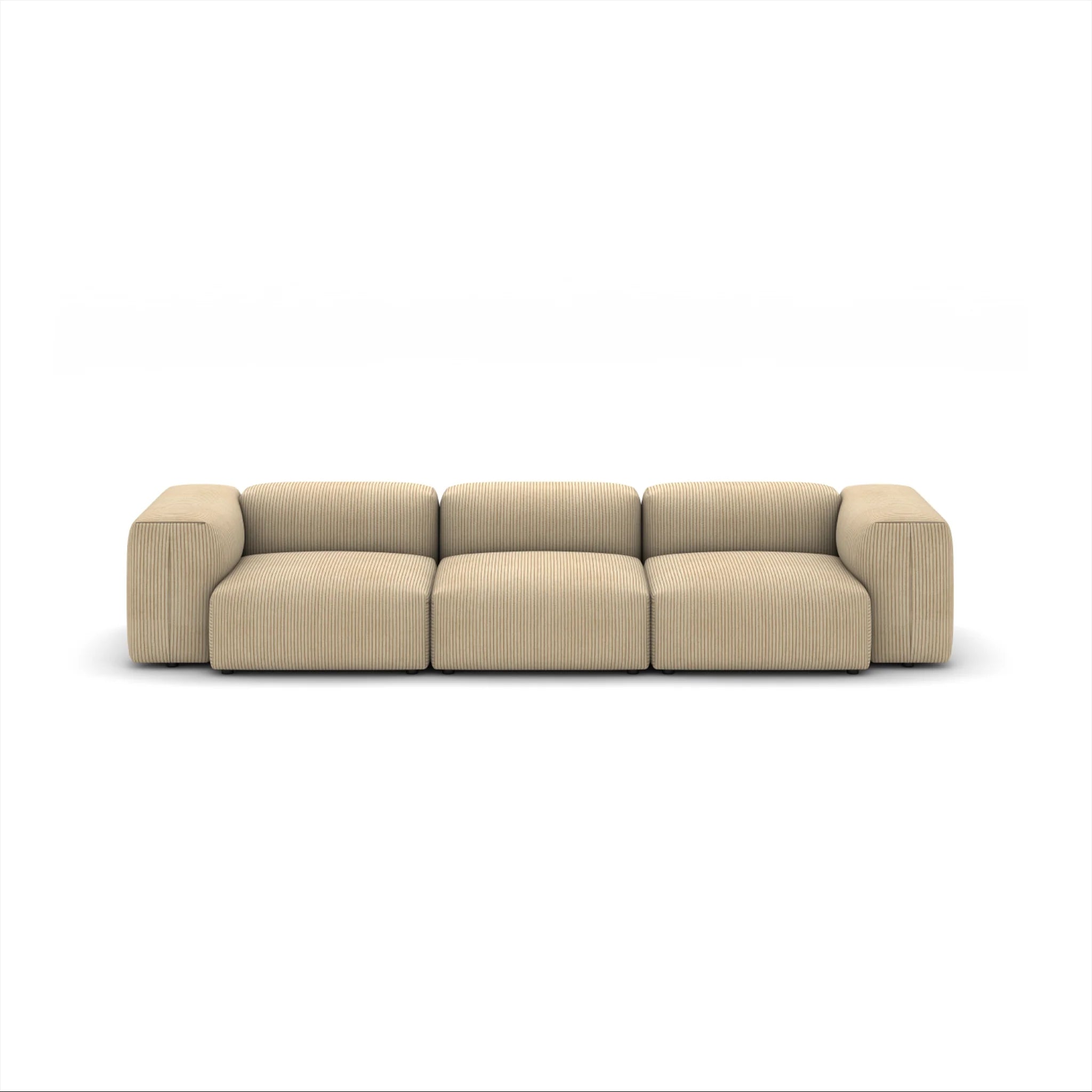 Cloud Sofa All-Foam Corduroy Fabric Sofa