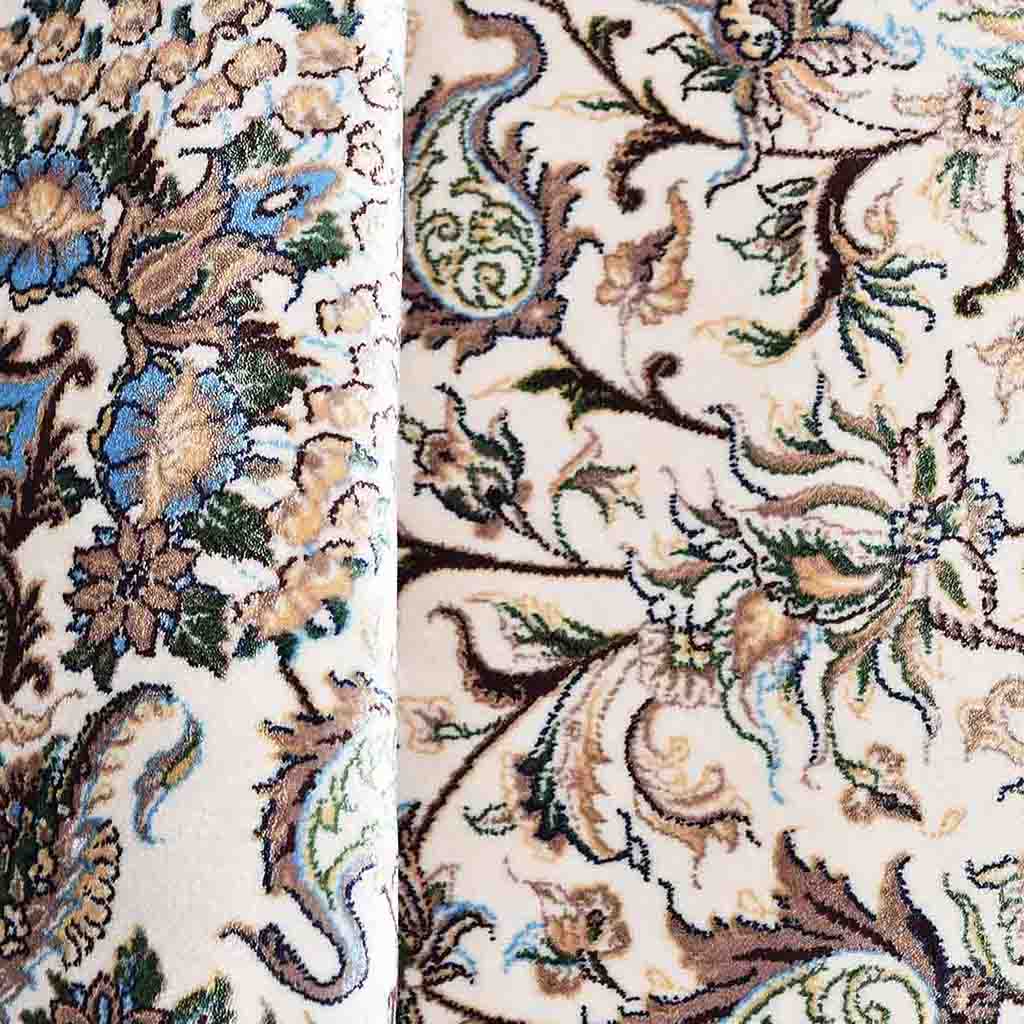 Lavish Blooms of Silk Modal Silk Flower Rug