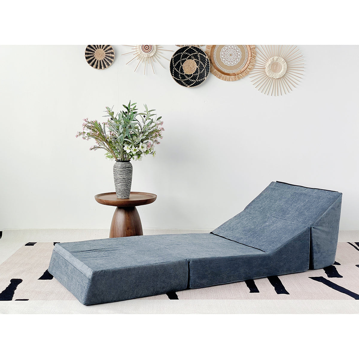 Multi-Functional Single Sofa-Blue Gray