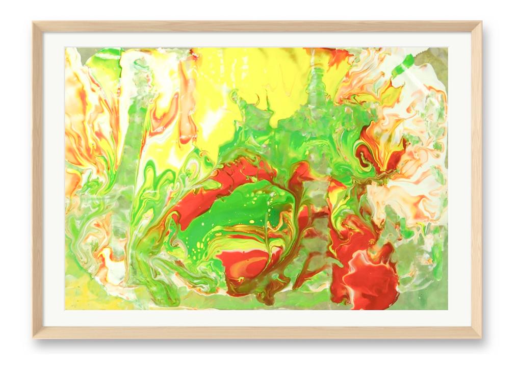 Vibrant Splash Framed Art Print